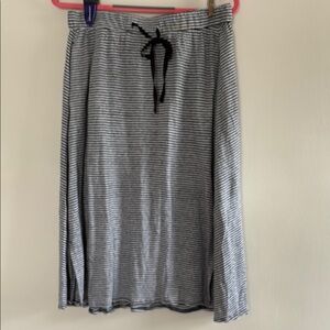 Striped Black and White Women's Skirt